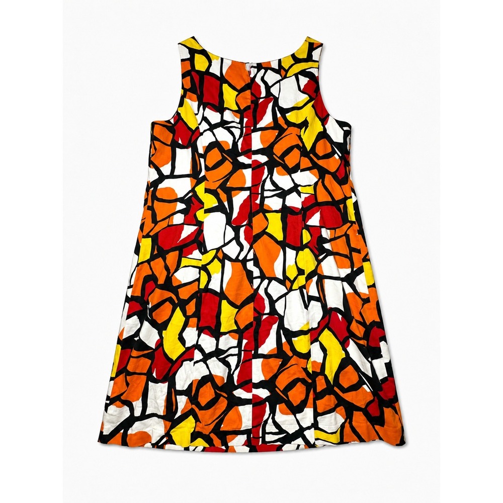 Peter Nygard Geometric Mosaic Shift Dress Plus Size 20 Sleeveless - Picture 2 of 5